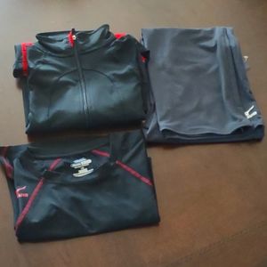 Mizuno athletic wear for youth, pants, t-shirt and jacket NWT
